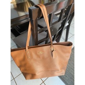 Coach Crossgrain Leather X- Large City Zip Tote